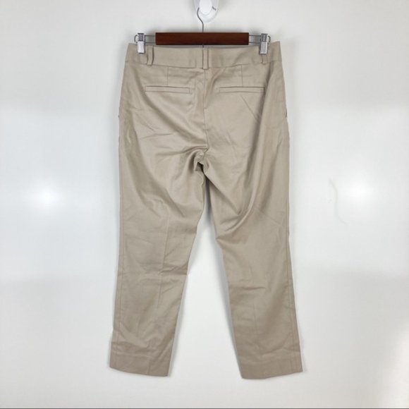 NWT Banana Republic Khaki Hampton Pants Sz 4P - Picture 1 of 10